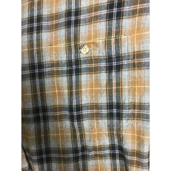 Carhartt Men's XXL Brown Plaid Button Down Long Sleeve Shirt - Picture 3 of 9